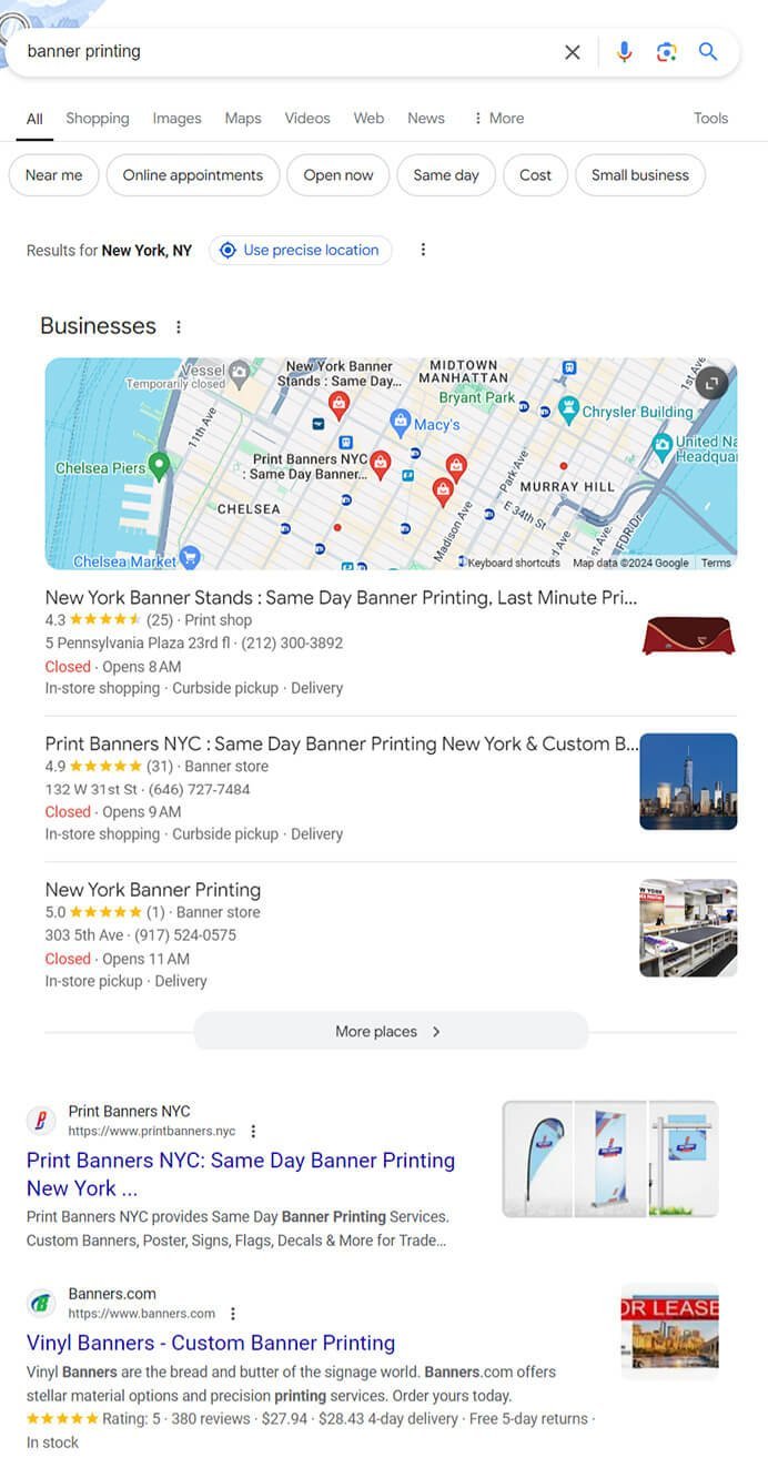 Banner Printing in New York