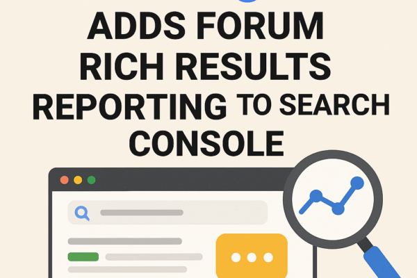 Google Adds Forum Rich Results Reporting to Search Console