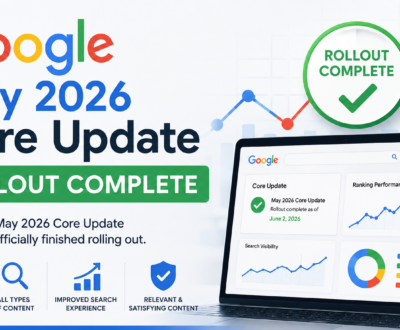Google May 2026 Core Update Rollout Complete Google May 2026 Core Update Rollout Complete