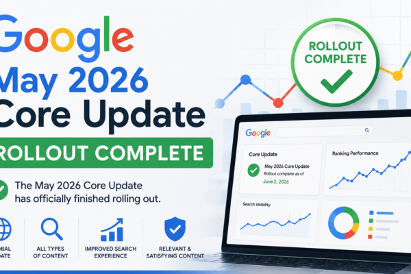 Google May 2026 Core Update Rollout Complete